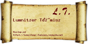 Lumnitzer Témisz névjegykártya